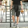 Shorts masculinos para trabalho masculino com bolsos multifuncionais para serviço pesado 230725