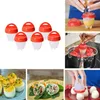 Egg Tools 6 1Pc Set Poachers Cooker Silicone Non Stick Boiler Cookers Pack Boiled Eggs Mold Cups Steamer Kitchen Gadgets 230724