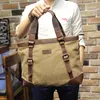 Plunjezakken ontwerp Kaki leisure retro multifunctionele zachte mannen canvas reishandtas cross body schoudertas 230724