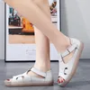 Sandalen Vrouwen Open Teen Platform 2023 Zomer Rome T-Strap Platte Casual Voor Vrouwen Outdoor Plus Size Schoenen dames Sandalen