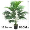 Decorative Flowers Tropical Artificial Plants Scattered Tail Potted Fake Plant Palm Leaf For Home Garden Yard Office Room Decoration Outdoor