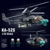 Block WW2 Militär Kamov KA 52 Alligator Helicopter Model Building Classics Air Force Weapon Hokum B Bricks Set Kids Toys Gifts 230724