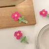 Saç aksesuarları Kore moda pembe çiçek pimleri klipler kafa bandı komik tatlı çocuklar barrette saç tokaları çocuklar için tavan kızları kızlar