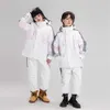 Down Coat -30 Degrés Enfants Ski Costume Ensemble pour Garçons Filles Ski Manteau Pantalon Waterprof Coupe-Vent Corée Style Enfants En Plein Air Snowboard Costumes Ensemble HKD230725