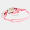 Goggles Professional Swimming Goggles Anti-Fog UV Adjustable Plating Men Women Waterproof Sile Diving Pool Glasses Adult Eyewear HKD230725