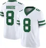 8 Aaron Rodgers Ahmad Sauce Gardner Quinnen Williams Football Jersey Breece Hall Garrett Wilson Zach Wilson Maglie cucite