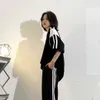 メンズTシャツBLCGパリホームパネル刺繍半袖Tシャツと女性のファッションブランドコットンOSドロップショルダーハーフ