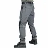 Pantaloni da uomo Outdoor 2023 Escursionismo Tattico Casual Multitasche Militare Antistrappo Allenamento Camoufla