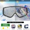 Skibril Findway Aldult Skibril Anti-condens 100% UV-bescherming Sneeuwbril OTG Design Overhelm Compatibel Skiën Snowboarden HKD230725
