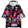 Felpe con cappuccio da uomo Giochi di moda Anime Cartoon 3d Pullover Uomo Donna Felpa con cappuccio Felpa con cappuccio Top manica corta Hip Hop Boy Girl Felpe con cappuccio