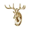 Decorative Objects Figurines Deer Head Wall Hook Three dimensional Crafts Creative Ornament Collectible Hat 230725