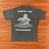 Designer Fashion Clothing Hip hop Tees TShirts Hellstar Studios Path to Paradise Tee Angel T-shirt à manches courtes Tendance