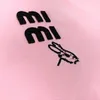 MIU TEES LUXURY Tシャツ刺繍ポロシャツデザイナー半袖TシャツラウンドネックプルオーバーTシャツ女性スウェットシャツ