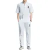 Men's Tracksuits Linen Embroidery Hanfu Sets Chinese Style Suit Male Traditional Tang Kung Fu Taichi Top Pants Summer Men Cotton 230724