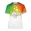 T-shirts pour hommes Badminton Graphic Funny Men T-shirts Casual Impression 3D Hip Hop Harajuku Personnalité Col rond Chemise à manches courtes Tops oversize