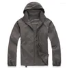 Vestes de chasse Quinze Couleurs À Manches Longues En Plein Air Peau À Séchage Rapide Coupe-Vent Sport Camping Sports Imperméable Escalade Randonnée Veste