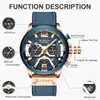 Armbandsur Curren Luxury Brand Men Analog Leather Sports Watches Mens Army Military Watch Man Date Quartz Clock Relogio Masculino 230724