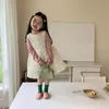 Abiti da ragazza Abito 2023 Autunno Inverno Abbigliamento per bambini Gilet con stampa floreale a maniche lunghe per bambini Casual in cotone per adolescenti