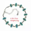 リンクブレスレットPaglisten Boho Vintage Turquoise for女性男性ハンドペンダントチャームブレスレットバングルファッションジュエリー