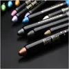 Ögon Shadow/Liner Pencil Stick varaktiga Glitter Shimmer Eye Shadow Pen Eyeliner Stick Eyes Makeup Tools 230725