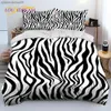 Kleurrijke Zebra Patroon Dekbed Beddengoed Set Dekbedovertrek Bed Set Dekbedovertrek case King Queen Size Beddengoed Set Volwassen kind L230704