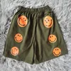 Designer Short Fashion Casual Clothing Kapital Kountry's Trendy Smiley Face Loose Fitting Casual Shorts