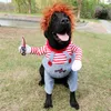 Trójwymiarowe ubrania śmiercionośne pies lalki przebranie kostium zabawny na Halloween Pet Costume1764