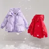 ダウンコートamiiの子供たちのためのジャケットダウンジャケット冬の温かいコート2 PCSセット厚さフーデッドホワイトダックダウンベスト22230107 HKD230725