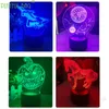 LED Light Sticks Christmas 3D Mała noc kolorowy dotyk pilot lampy stołowej Lampa stołowa Wakacyjna dekoracja Dekoracja Luminous dla dorosłych VD36 230724