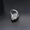 Trouwringen Hutang 5.12ct Granaat 925 Zilveren Ring voor Vrouwen Echte Rode Edelsteen Sterling Zilveren Cluster Ringen Fijne Elegante Sieraden voor Cadeau 230725