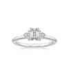 Cluster Rings Custom Ring Lab Diamond 14K White Gold IGI