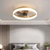 Deckenleuchte Ventilatoren AC DC Ventilator Schlafzimmer Lampe Beleuchtung für Wohnzimmer dekorative Lampen belüftet geräuschlos mit Fernbedienung