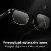 Smarta glasögon Ny benledning Bluetooth-glasögon Polariserade smarta solglasögon kan anpassas PhotoChromic Anti-Blue Light Recept HKD230725