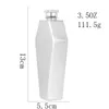 Hip Flasks 3.5OZ En Acier Inoxydable En Forme De Cercueil Géométrie Portable Flagon Verres Camping Whisky Brandy Liqueur Vin Pot Fourniture