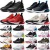 2023 Designer 270 Löpskor 27C Sneaker Triple White Black Mesh Navy Bule Cool Gray Volt Trainers Outdoor Walking Sports Män Kvinnor Storlek 36-45