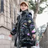 Abajo abrigo ruso niños invierno abajo chaqueta adolescente prendas de vestir exteriores niños Chubby Snowsuit niñas ropa niños más terciopelo Parka HKD230725