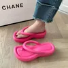 Zapatillas Chanclas Mujer Verano Zapatos al aire libre Plataforma de goma EVA Toboganes de playa con suela gruesa Cojín Sandalias antideslizantes