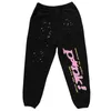 2024Designer Fashion Mens Tracksuits Trendy Childrens Clothing Child Star with the Same Sp5der 5555555 Pink Pants Sweater