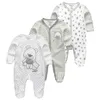 Strampler geborenes Baby Winterkleidung 3 Stück Baby Jungen Mädchen Strampler Langarm Kleidung Roupas Infantis Menino Overalls Kostüme 230724