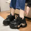 Dress Shoe Platforme Sneakers 6 cm Sping oddychający siatka Chunky Casual Dad Sports Wulcanized Woman Kolorowa kobieta 230725