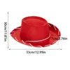 Berets Western Cowboy Hat Weding Brown Red, регулируемая для ролевых фестивалей на Хэллоуин костюмы для мальчиков девочки