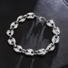 Nouvelle Arrivée 11mm 316l En Acier Inoxydable Grains De Café Lien Chaîne Bracelet pour Hommes Bijoux De Mode