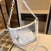 Luxurys bag Handbags Designer bags Beach Bag Tote Bags Multifunctional portable Large capacity shopping bag 2023 New Fashion Transparent Tote 2-in-1 bag Crescent bag