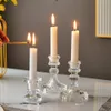 Andra evenemangsfestleveranser Ljusstake Wedding Centerpiece Candle Holders Table Holder Glass Centerpieces Tables 230725