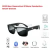 Smart Glasses Bone Conduction Wireless Bluetooth 5.0 Smart Glasses Stereo-Headset Polarisierte Sonnenbrillen können mit verschreibungspflichtigen Gläsern HKD230725 kombiniert werden