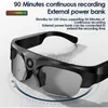 Smart Glasses 2023 Ny uppgradering Smart inspelningskamera Bluetooth -glas med BT5.0 Funktion Musik Audio Record Solglasögon för Ride/Sport HKD230725