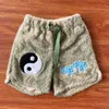 Diseñador de moda corta Ropa casual Cpfm.xyz Fuzzy Acid Shorts Tai Chi Summer Plush Casual Shorts