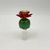 Colorful 14mm Lotus Bowl Glass Bong Accessories Bowl High Quality Cheap Small Glass Bowl for Adult 3 pieces