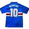 Maglie da calcio retrò 1990 ---1992 SaMpDoRiaS Camicie Futbol Mancini Vialli Vintage 90 91 92 Home Maglia da calcio Camiseta Camicia classica Kit Maillot Maglia Top