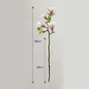 Fleurs séchées Artificielle Magnolia Fleur Branche Pour La Maison Salon Décoration Faux Fleur De Soie Plante De Mariage Simulation Bouquet De Fleurs R230725